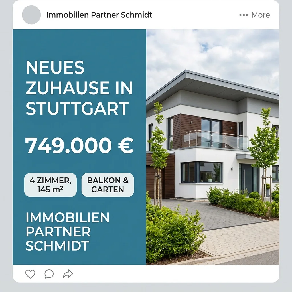 Vorlage: ein Immobilien-Post